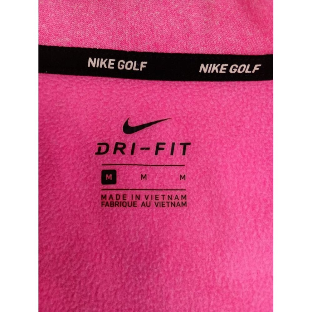 Nike Golf Dri-Fit Women's Long Sleeve Pink Full Zip Shirt Sz. M - Picture 8 of 9